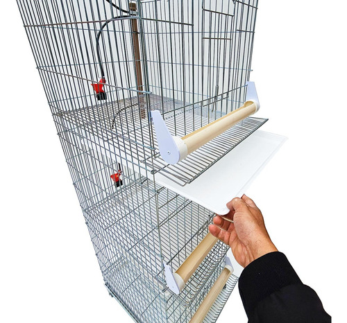 Conjunto Com 3 Baterias Gaiolas Para Perdiz Chukar Chucar