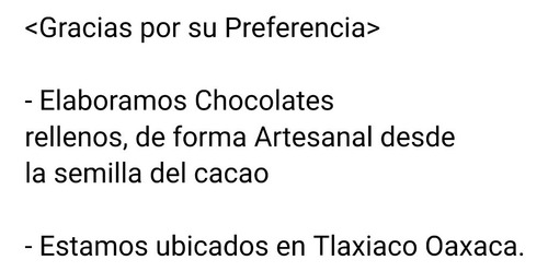 65 Pzas Chocolate Con Leche Artesanal Desde La Semilla