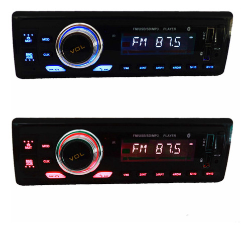 Radio P/ Auto C/ Bluetooth Autog C/ Panel Desmontable 55 Wat