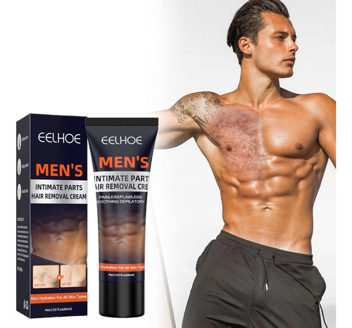60ml, Crema Depilatoria Para Partes Íntimas De Los Hombres,