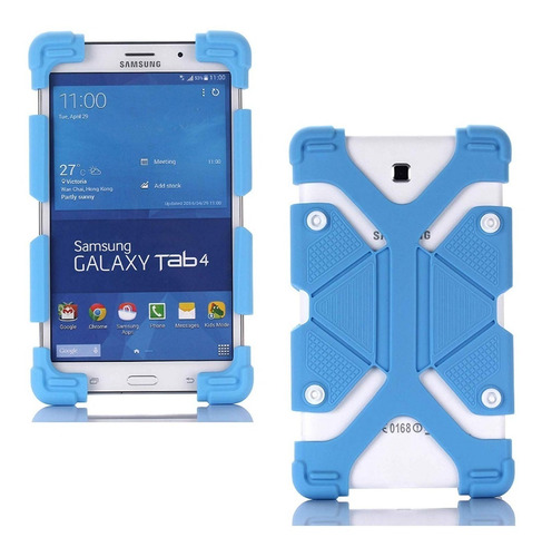 Forro Silicon Universal Tablet 7 Y 8 Pulgadas  Azul Tienda