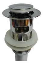 Comprar Desagüe Push Boton Cromado Con Rebosadero Para Lavamanos 
