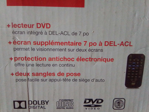 Reproductor Dvd Para Butacas Del Carro Marca Rca (Usado)