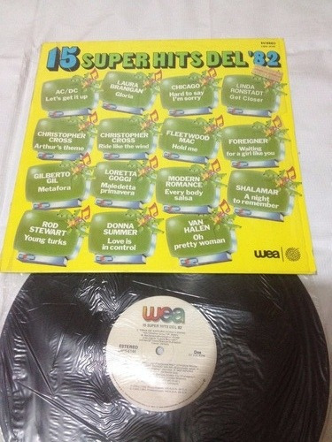 15 Super Hits Del 82 Disco De Vinil Original Varios Éxitos 