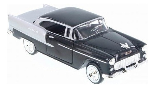 Miniatura Chevy Bel Air 1955 Preto 1:24 - Motormax