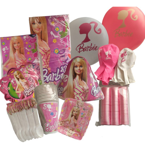 Kit Decoración Piñata Fiesta Infantil Barbie