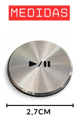 4 Adesivos Aço P/ Cue Play Cdj 2000 / 2000nxs / 2000nxs2