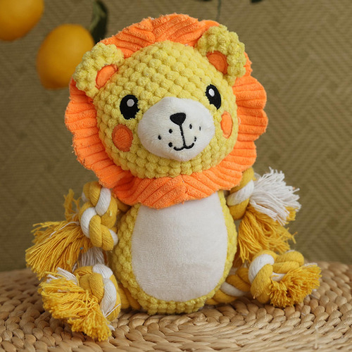 Lindo Juguete Chirriante De Felpa Para Perros, Juguete León
