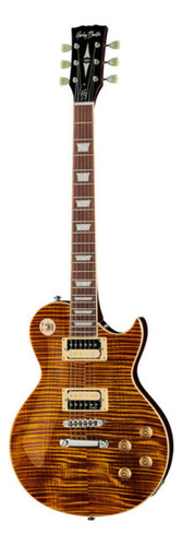 Guitarra eléctrica Harley Benton Deluxe Series SC-550 II archtop de caoba paradise amber brillante con diapasón de granadillo brasileño
