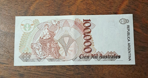 Bottero N 2891 Billete 100000 Australes. Excelente (Usado)