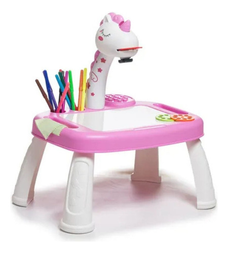 Mesa Proyector Tiny Infantil Unicornio Rosa 55591 Mundotoys Rosa