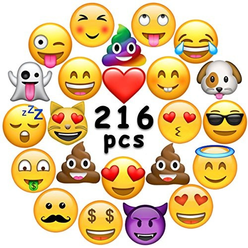 Ivenf Extra Large Fun Emoji Face Stickers, Stickers De