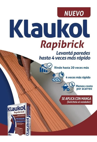 Klaukol Rapibrick (con Manga Incluida)