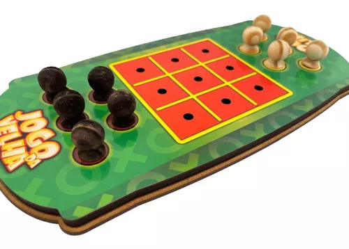 Jogo de Ludo Clássico Tabuleiro Em Mdf Maninho