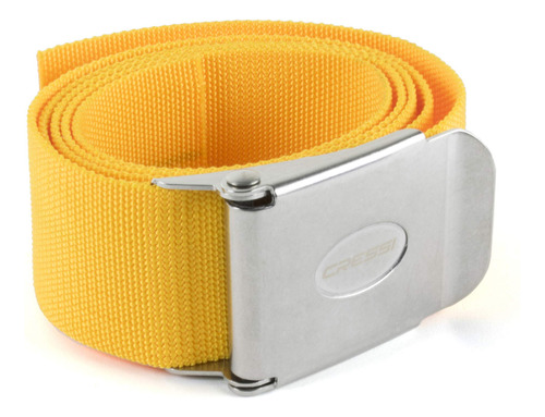 Cinturon Peso Nylon Hebilla Amarillo Regular