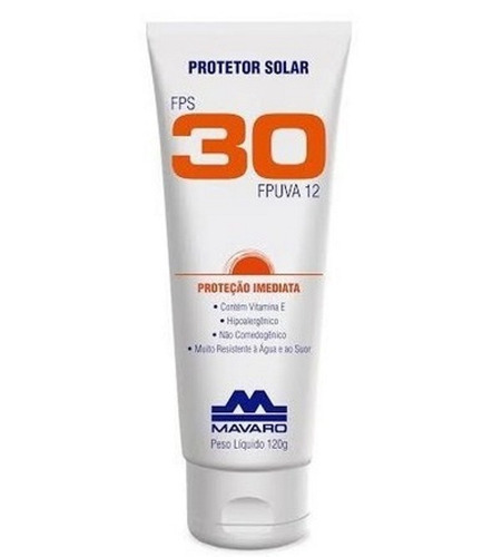 Imagem 1 de 1 de Protetor Solar Mavaro Fps30 De 120g