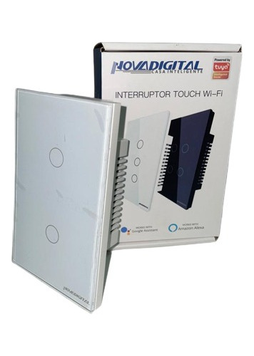 Interruptor Touch Inteligente 2 Botões Wifi Rf433 Automação