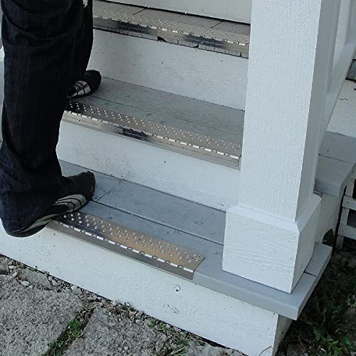 Handi Treads Nariz Antideslizante De 30 Pulgadas, Gris Con R