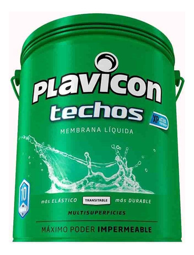 Membrana Liquida Techos Multisuperficies 5 Kg Plavicon Rex Color Gris