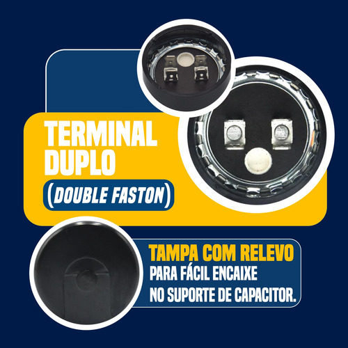 Capacitor De Partida Eletrolitico 216-259uf 110v Motor Elet