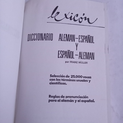 Diccionario Alemán Español Sopena (Usado)