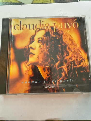 Claudia Puyo Cd Cuando Te Vi Partir En Excelente Estado !!