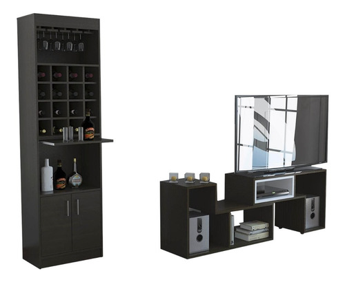 Bar Kava + Rack Extensible - Wengue