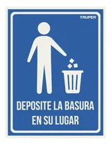 Comprar Truper Lin-12, Letrero Señalización Deposite La Basura En