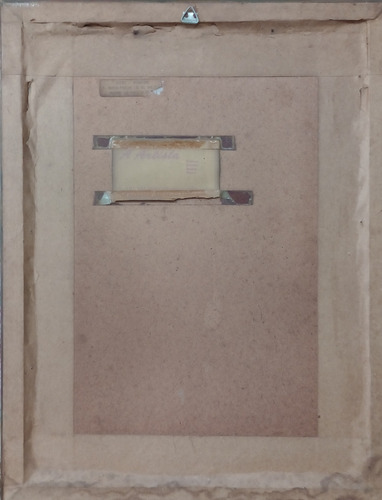 Xilogravura Assinada, Emoldurada, Com Vidro 45x34cm 1987. (Usado)
