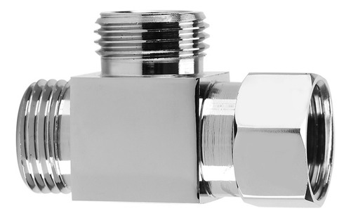 . Adaptador De 3 Vías De Latón Cromado Desviador G1/2 T En