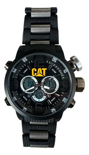 Reloj P Caballero Y Gorra Cat Análogo/digital Estuche Gratis