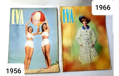 Lote 12 Revistas Eva Chilenas Desde 1957,b/estado,valor X 12