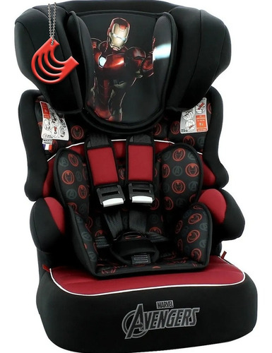 Cadeira infantil para carro Team Tex Marvel Beline Luxe Homem de Ferro