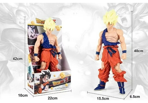 Juguete De Dragon Ball, Goku, Super Sayayin 37 Cm 