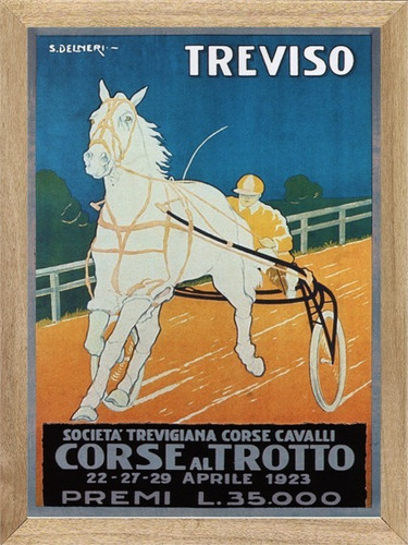 Caballos Trotadores  , Cuadro , Poster            X127