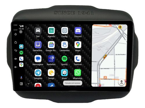 Multimidia Renegade 15/22 9p Android Auto Carplay 64gb