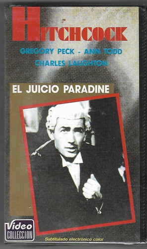 El Juicio Paradine Vhs Alfred Hitchcock Gregory Peck Nuevo