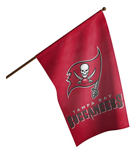 Bandera Foco Tampa Bay Buccaneers Nfl Solid Vertical