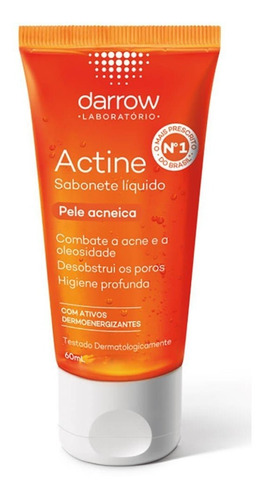 Sabonete Líquido Darrow Actine Pele Acneica - 60ml Full