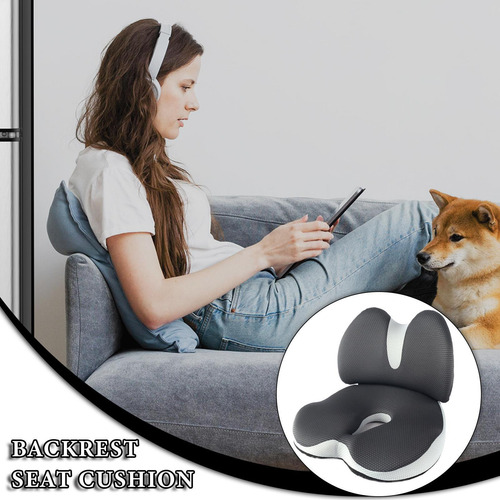 Almohada De Apoyo Lumbar Para Coche Cojín Para Silla De Escr