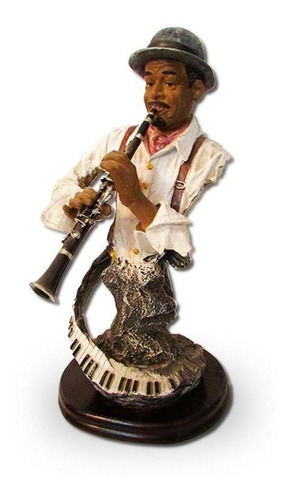 Figura Músico Trompetista De Blanco