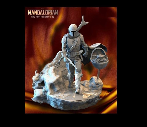 The Mandalorian Stl Archivo Para Impresion En 3d Star Wars