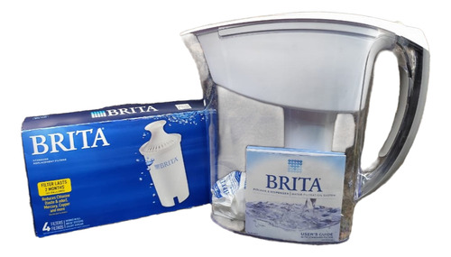 Jarra Filtro Brita Delgada Indicador Electronico + 5 Filtros