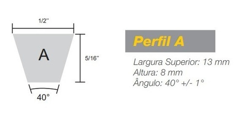 Correia Em V Perfil A - A-22 - Rexon