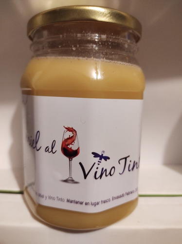 Miel Pura Multifloral De Abejas Con Vino Tinto 1 Kilo