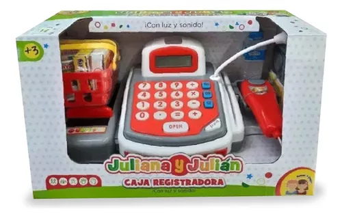 Caja registradora de juguete para niños - caja registradora con luces y  sonidos