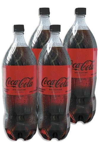 4 Coca Cola Sin Azucar 2.5 Lts
