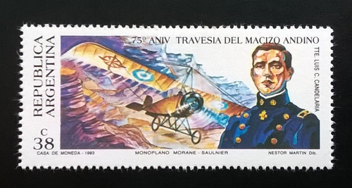 Argentina Aviones, Sello Gj 2644 Candelaria 93 Mint L11191