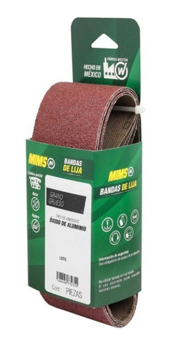10 Bandas Óxido De Alum 3x18 G40 Algodón Sem-abierto