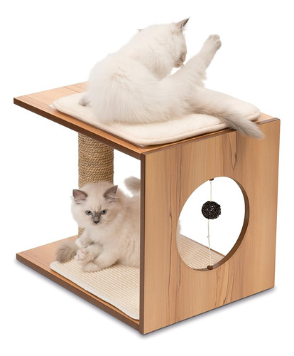 Vesper Cat Tree, Taburete, Nogal, 52073